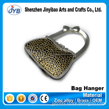 new design popular fashion gift metal mini hangbag shape bag hanger
